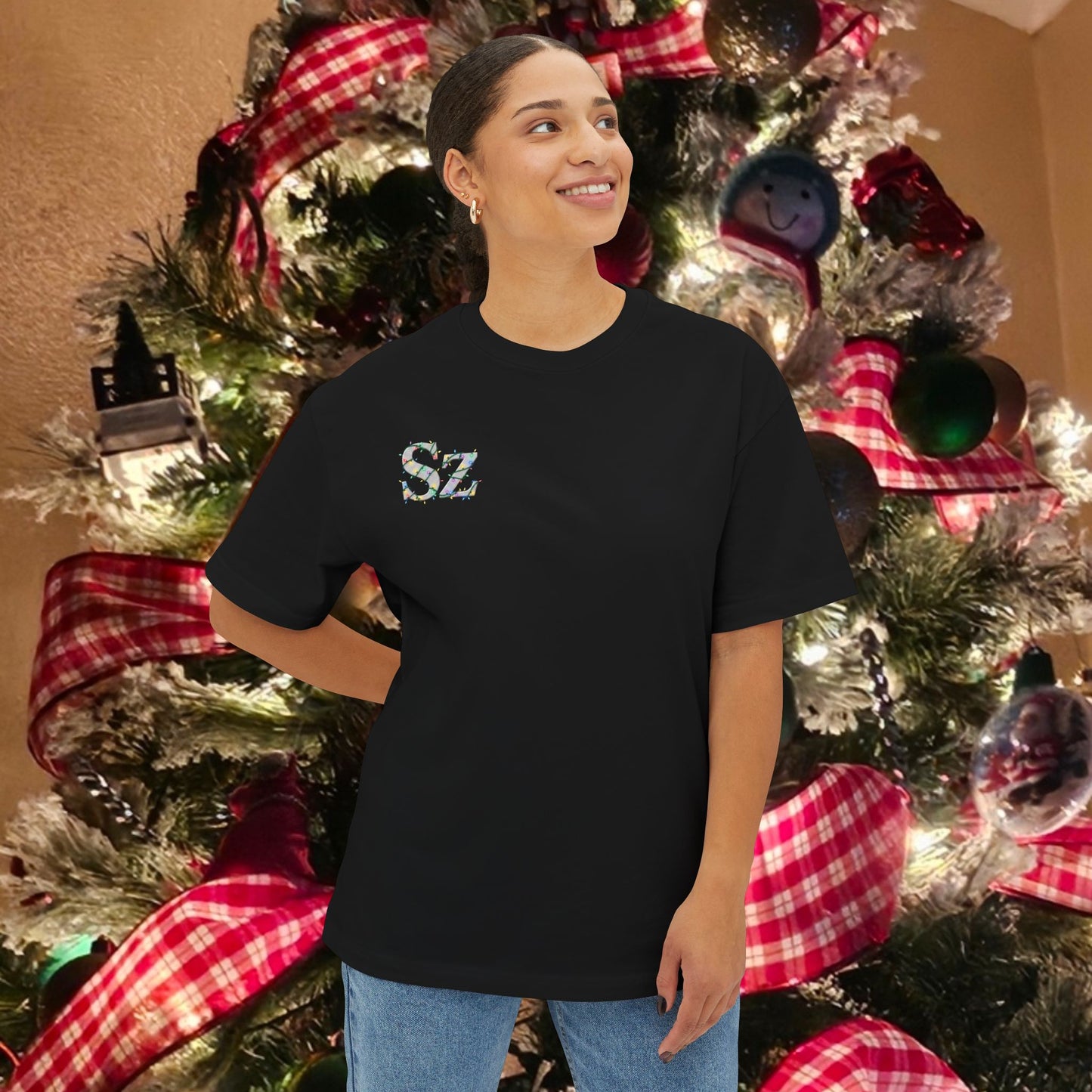 Holiday Sports Car Tee — Red Racing Car Christmas Forest Graphic T-Shirt