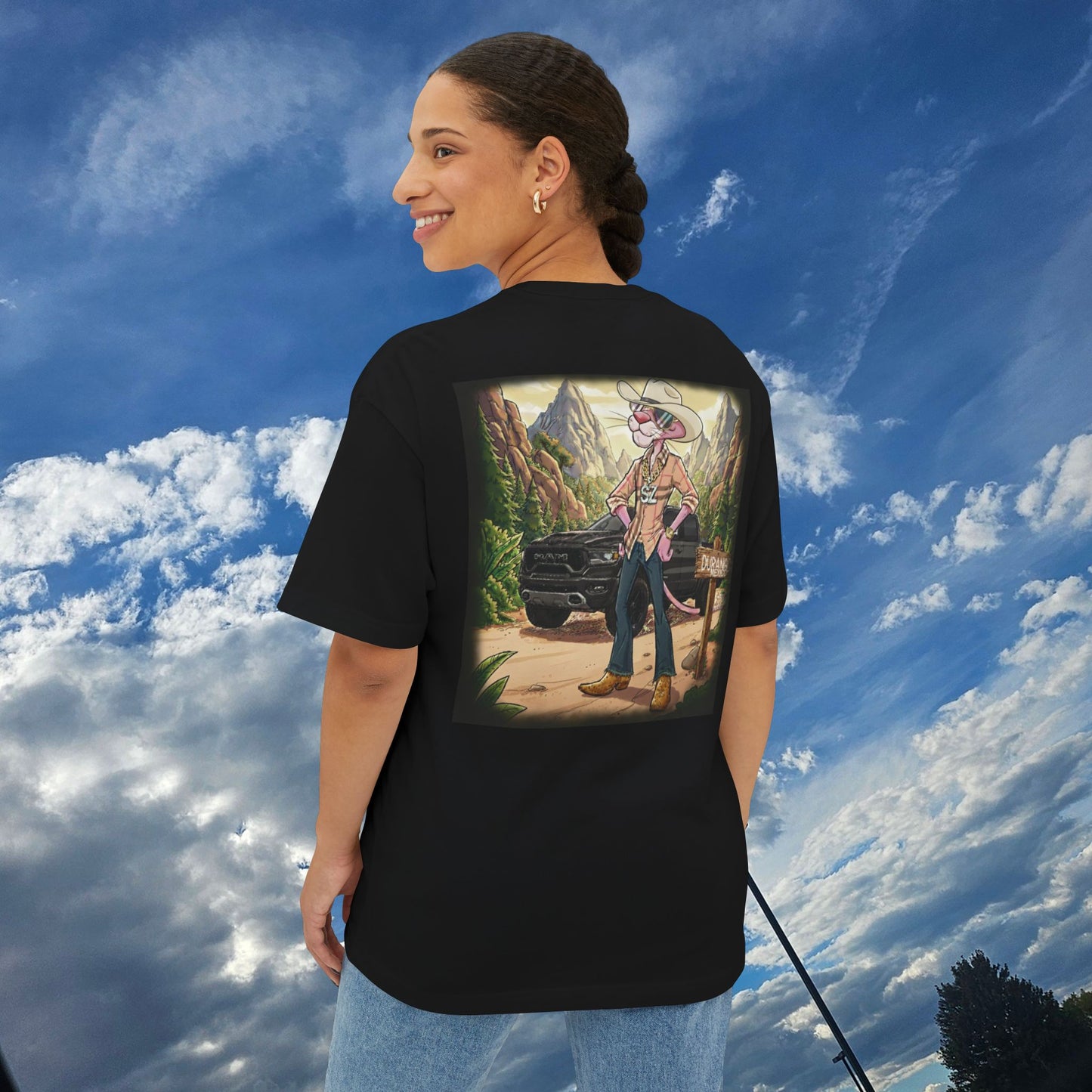 Adventure-Inspired Unisex Boxy Tee with Graphic