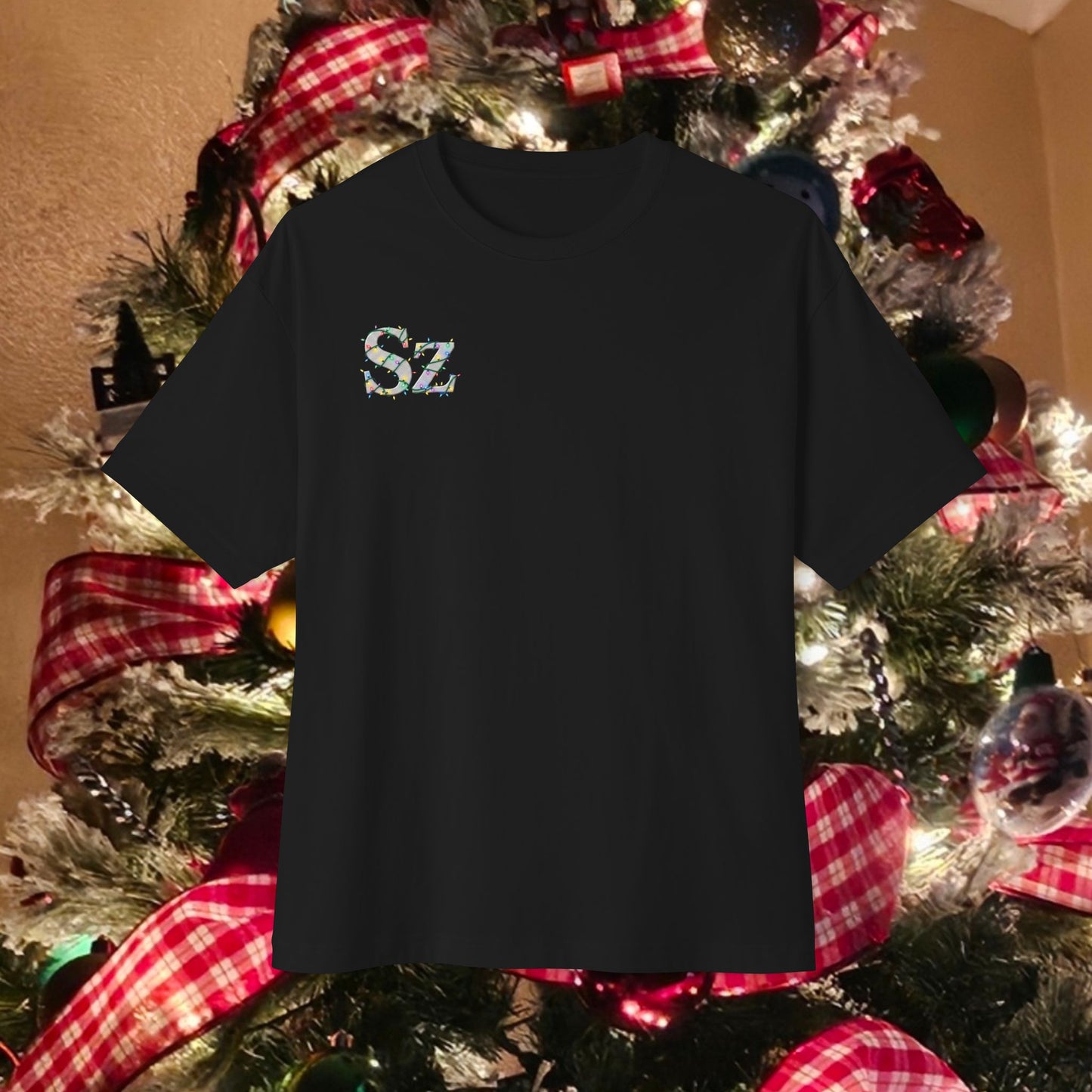 Holiday Sports Car Tee — Red Racing Car Christmas Forest Graphic T-Shirt