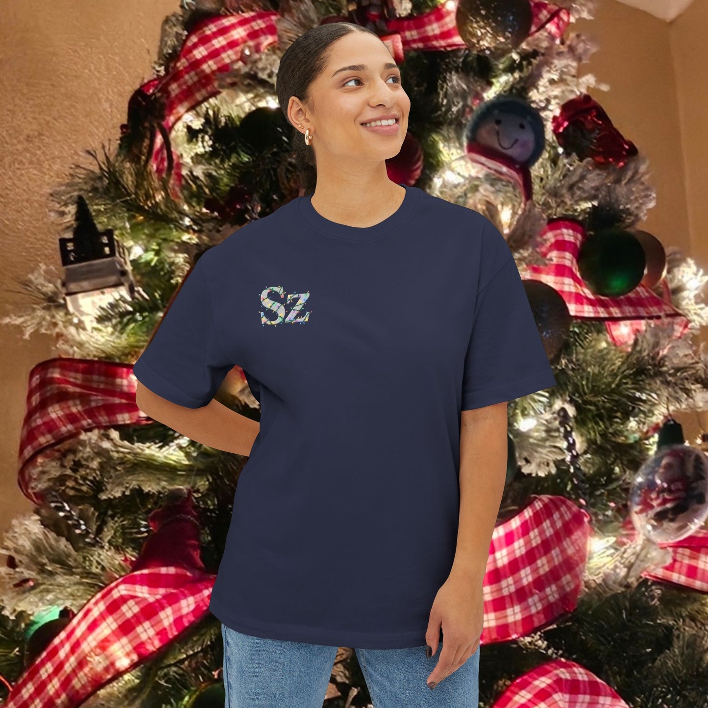 Holiday Sports Car Tee — Red Racing Car Christmas Forest Graphic T-Shirt